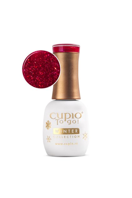 Oja semipermanenta Cupio To Go! Colectia Iarna - Paiete Rosie 15ml