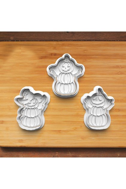 Halloween Honey Pumpkins Cookie Mold - Sugar Dough Mold - 3 Pieces