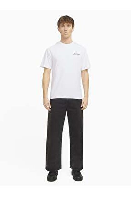 JACK & JONES Jjbeau Tee SS Frontprint Crew Neck For Men