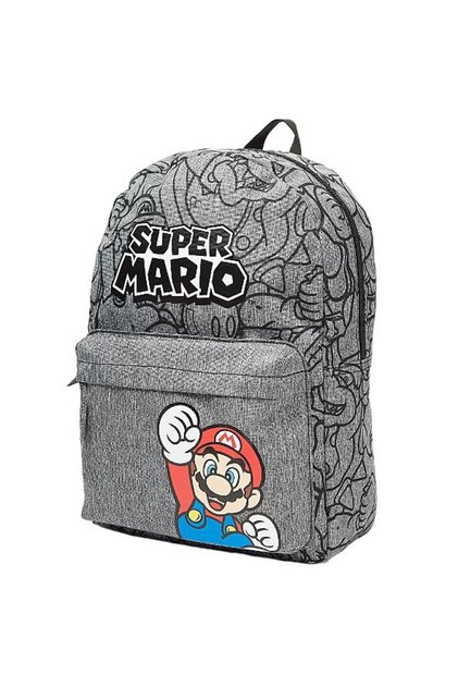 Rucsac Super Mario cu buzunar frontal, 32x25x10 cm