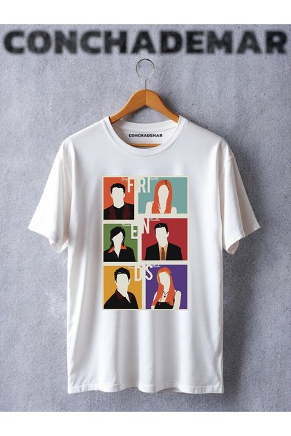 Friends Poster Printed Oversize Tshirt