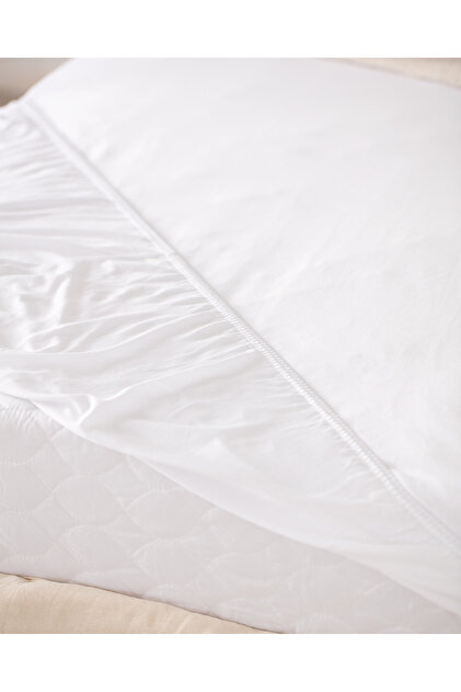 Madame Coco Belle Çift Kişilik Lastikli Bambu Çarşaf - Beyaz