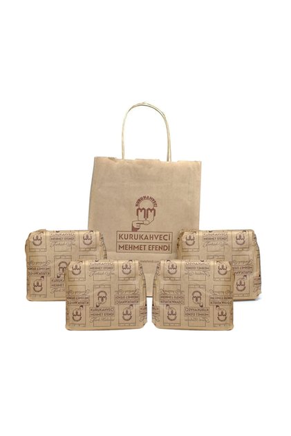 Dry Coffee Shop Mehmet Efendi 1 kg 4 Package (250X4) Special Daily Fresh Roasted Turkish Coffee for Order