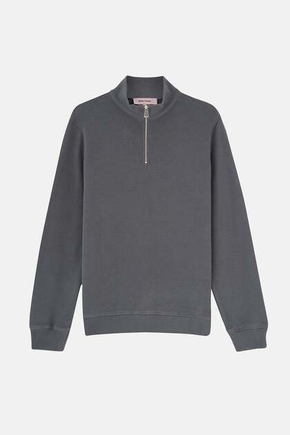 Reflect Studio Basic SuperSoft Quarter-Zip Sweatshirt - Antrasit