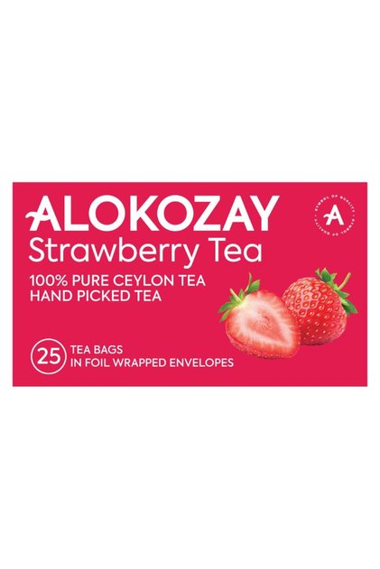 Strawberry Tea - 25 Tea Bags in Foil Wrapped Envelopes