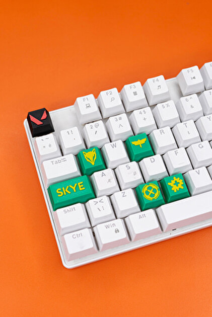Makerpax Valorant Breach Keycaps, Q-E-X-C Mekanik Klavye Tuşu