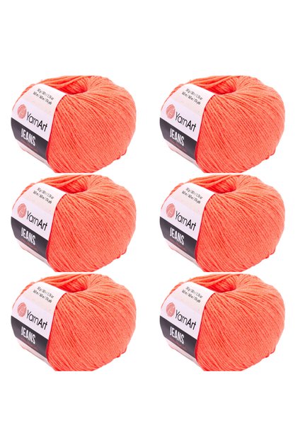 Jeans 6-Piece Hand Knitting Yarn Set, Soft Textured, Baby Friendly, Cardigan, Amigurumi