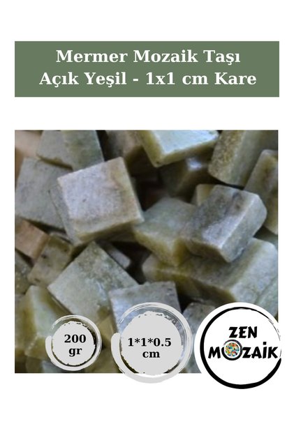 Sanatsal Mozaik Çalışmalarınız için Mermer Mozaik Taşı - (1*1 cm Kare)