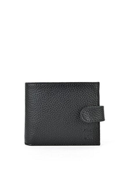 『Hollywood WALLET BLACK』 Ziya Men's Genuine Leather Wallet Black 1519841 Zyf01- Trendyol