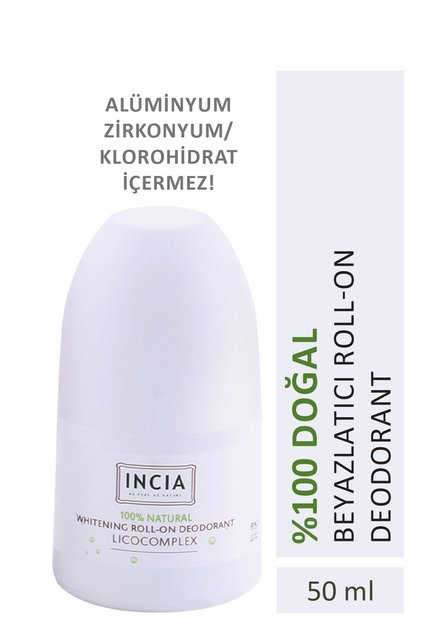 Deodorant Roll-On Albire 100% , Anti-Transpirație și Miros, Fără Pete, 50 ml