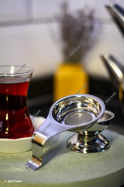 Paslanmaz Çelik Altlıklı Çay Süzgeci 1. Kalite Kararmaz Çelik