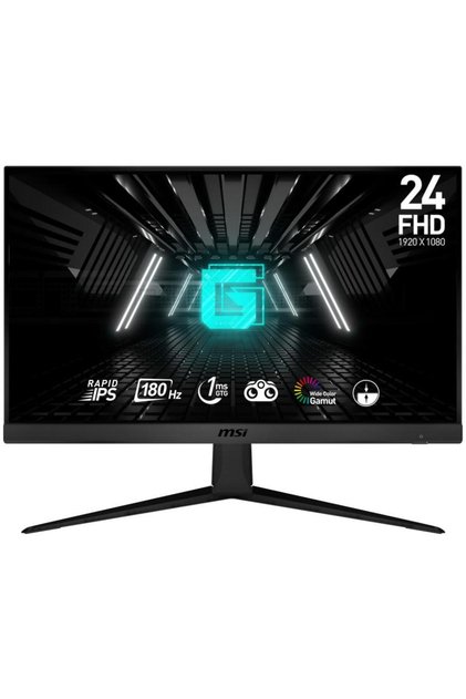 Геймърски монитор MSI G2412F, Rapid IPS, 24 инча, FHD, 1ms, 180Hz, черен