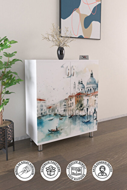 Victor Vallery 4 Raflı Ayakkabılık Antre Hol Çok Amaçlı Ayakkabı