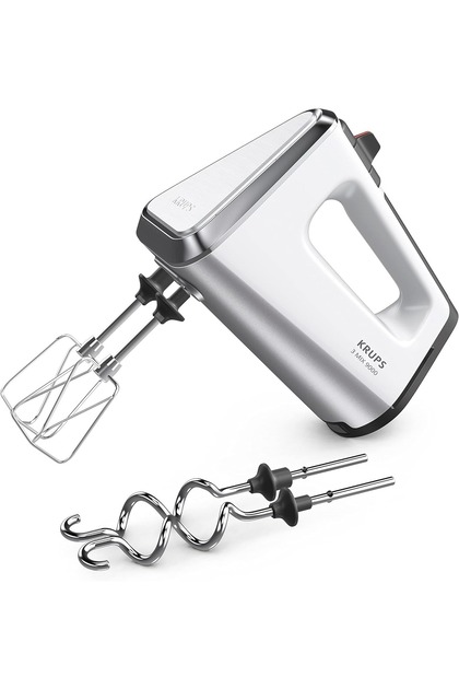 Krups 3 Mix 9000 El Mikseri, 750W, Hız Kontrolü, Turbo Modu, Çelik