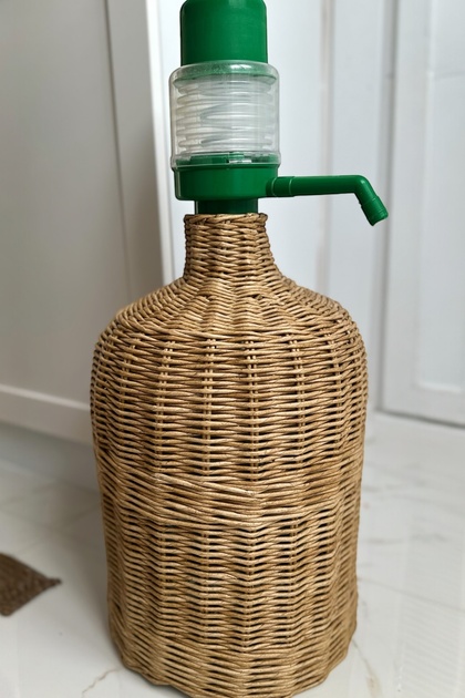 Wicker Bottle Cover Basket / Bottle Cover / Nordic Style Hand Knitted Water Resistant