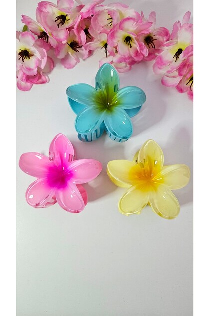 3Pcs Double Color Lotus Latch Buckle