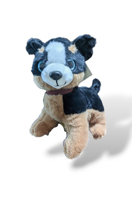 Cute Plush Puppy Dog, Standing, Voice Barking Play and Sleep Companion; 25 Cm, 3 Colors.