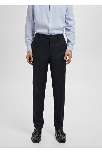 Amalfi %100 Keten Slim Fit Pantolon