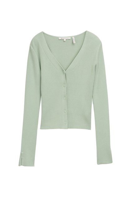 Rippenstrickjacke