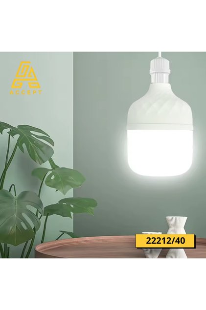 40W LED Barrel Bulb, E27 Base, White Light Color