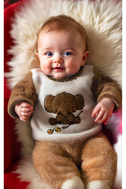 PEAR BABY Animal Desenli Bebek Alt Üst Polar Takım - Fiyatı, Yorumları
