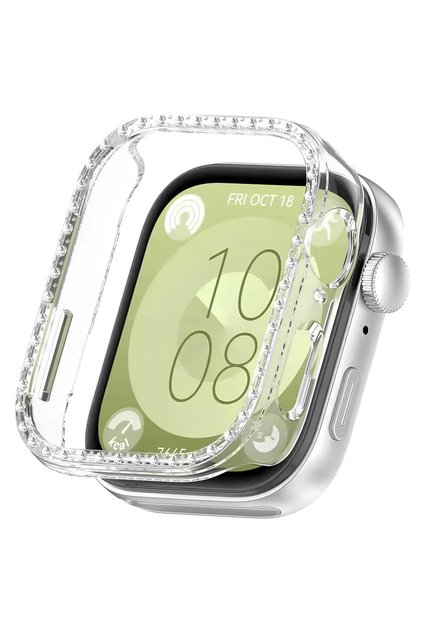 Huawei Watch Fit 3 Uyumlu Işıltılı Parlak Taşlı Diamond Kasa Koruyucu