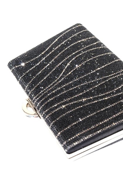 Black Evening Dress Bag with Waterway Stones. Evening Dress Clutch Invitation Evening Bag. Women's Evening Dress Bag Evening Dress Bag Black