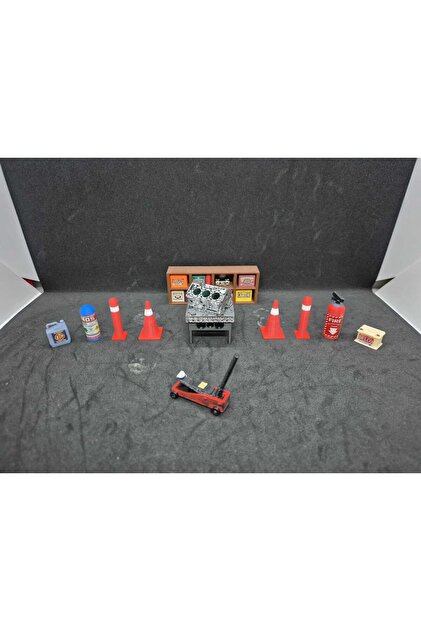 İLKA HOBİ 1/18 Diecast Model Araba Diorama Garaj Tamirhane