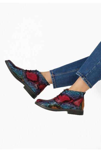 Ghete dama piele Kalisa V6 multicolore