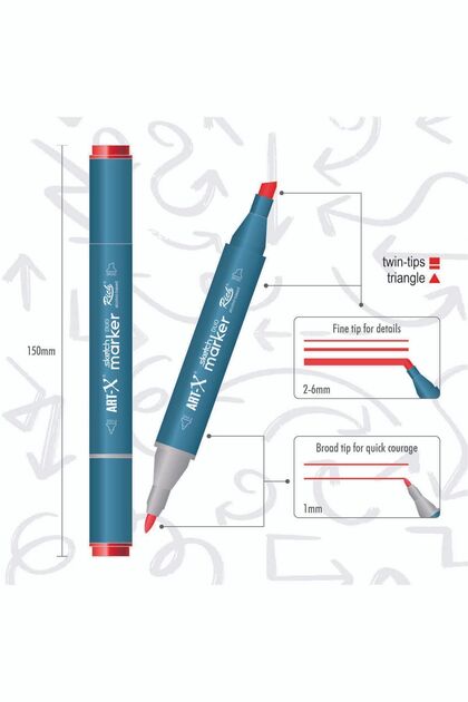 Rich Art-x Sketch Marker Çift Taraflı Kalem Seti 80 - Fiyatı