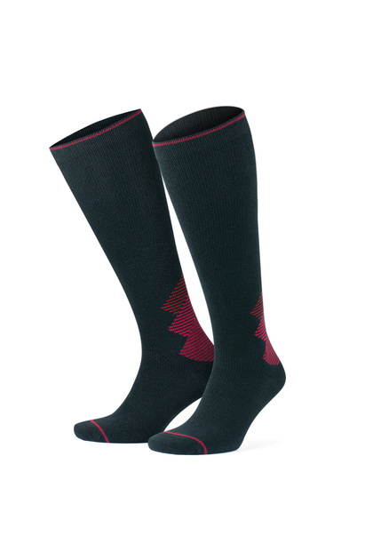 Wool Towel Seamless Colorful Knee Length 15-20 mm Hg Pressure Compression Women and Men Socks 3591