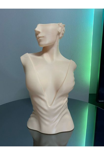 Skin Color Decorative Jewelry Manikin Display Stand, Jewelry Organizer Jewellery Earring Necklace Displaying Stand