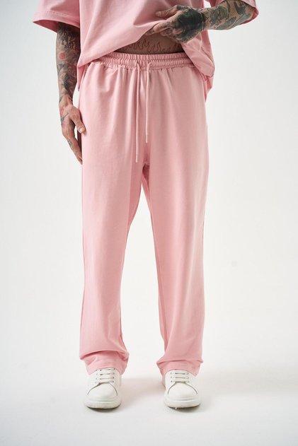 Men's Basic Baggy Sweatpants Salmon