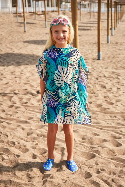 Children's Patterned Colorful Pareo - P2419