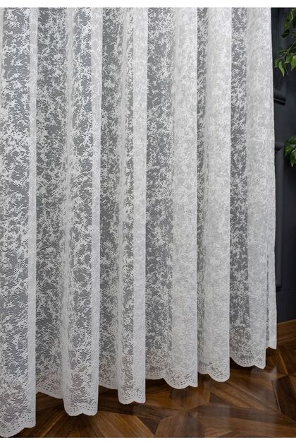 Snowy Design Pharmatex Planting Tulle New Modern Design 2 Layers Pleated Tulle Curtain