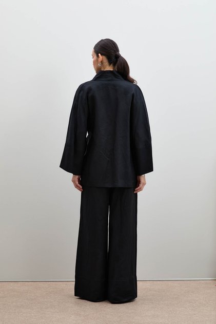 %100 Keten Oversize Kimono