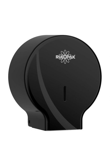 Modern Mini Jumbo Tuvalet Kağıdı Dispenseri Siyah