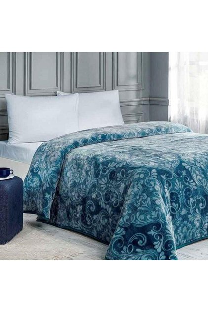 Antico Green Double Printed Blanket