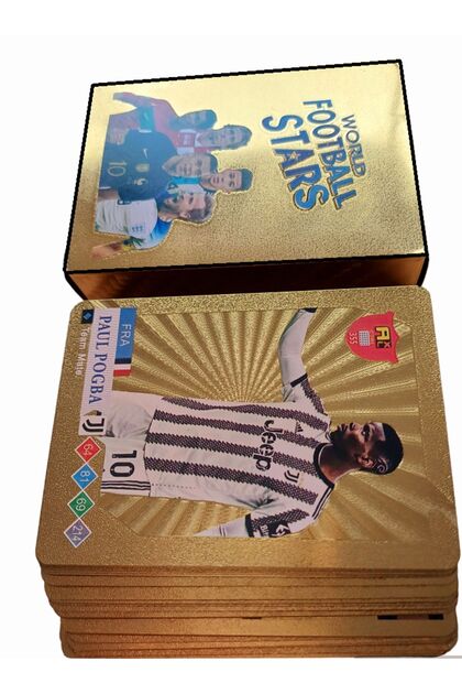 OYUNCAKSAHL SOCCER 66 PIECES METALLIC ANTI-BROKE NON-WET GOLD 3-D GOLD SERIES  SOCCER RONALDO GAMING CARD- Trendyol