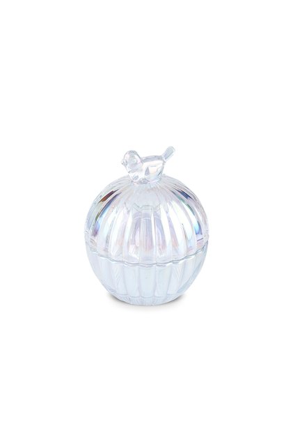 Kuşlu Cam Lokumluk Luster 9,5 Cm
