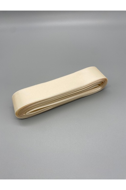 Cream Satin Ribbon 3 cm 10 Meters Wide Satin, Bundle-Decoration-Decor Ribbon