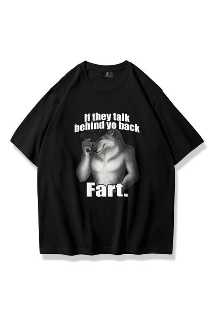 Unisex Fart Tshirt Black