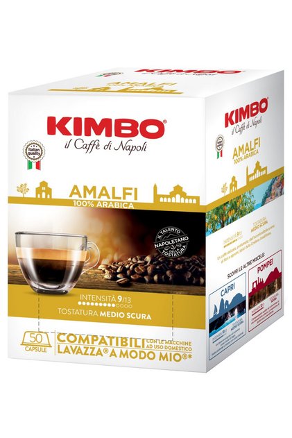 Amalfi 100% Arabica a Modo Mio Compatible Capsule Coffee (50S in Box)