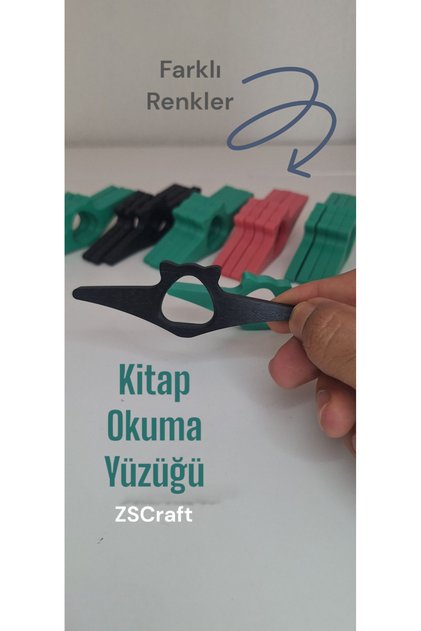 Kedi Kitap Okuma Yüzüğü