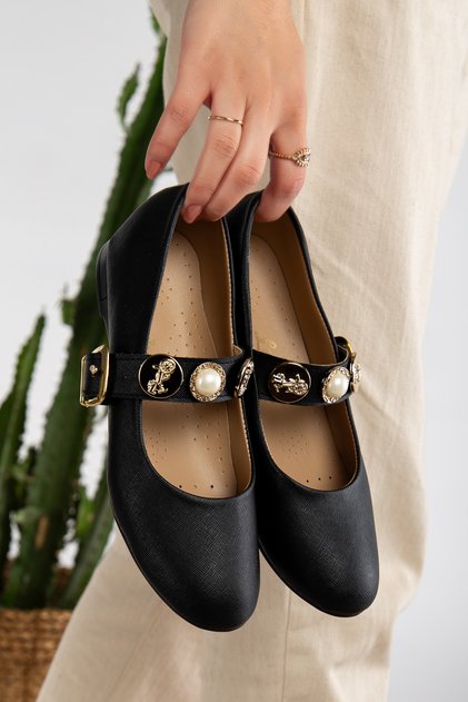 Comfortable Sole Women's Daily Ballerina Buckle Adjustable Lightweight Comfortable Shoes