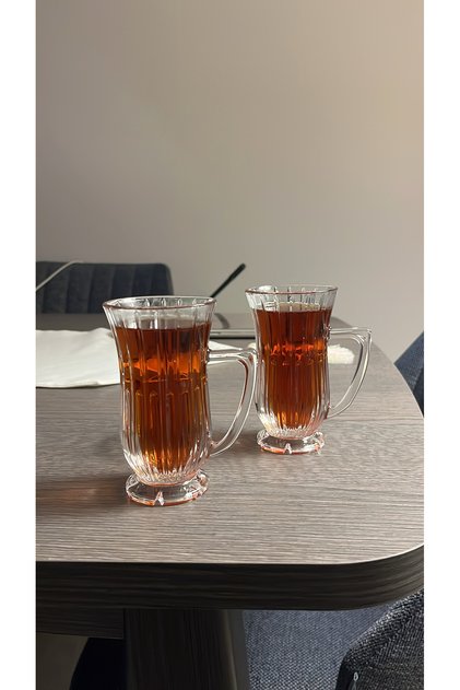 Glamour Kulplu Çay Bardağı 2'li 68001