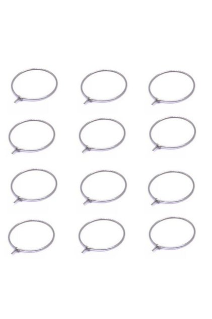 25 Mm Nickel Color Hoop Earrings Jewelry Material 20 Pieces