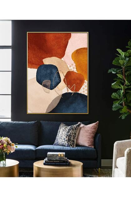 Altın Metal Çerçeveli Kanvas Tablo 70x100cm Kod: Tg100-k-a