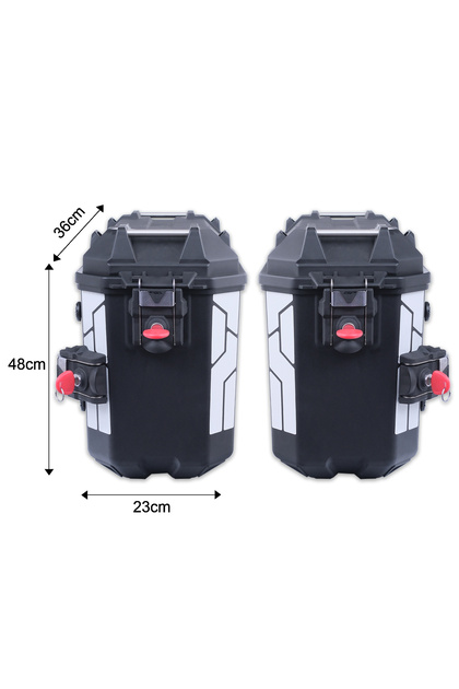 GP KOMPOZİT GP Kompozit Universal 26 lt x 2 Plastik Motosiklet Yan