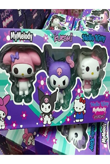 sfs elektrik 3 LÜ SET KUTULU KUROMİ 3 LÜ SET MYMELODY HELLO KİTTY